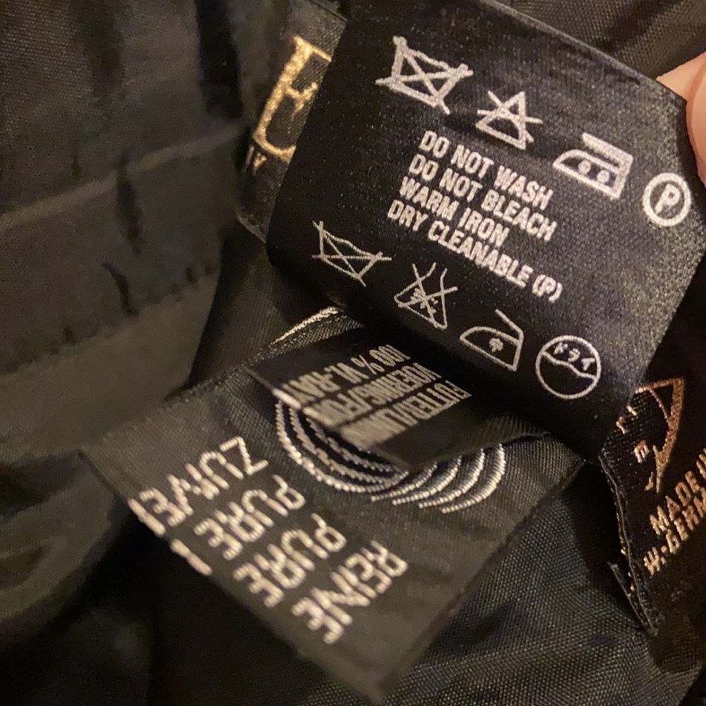 ESCADA HIGH WAISTED SKIRT Black wool pencil skirt SZ 38 draped VINTAGE cocktail - Picture 8 of 11